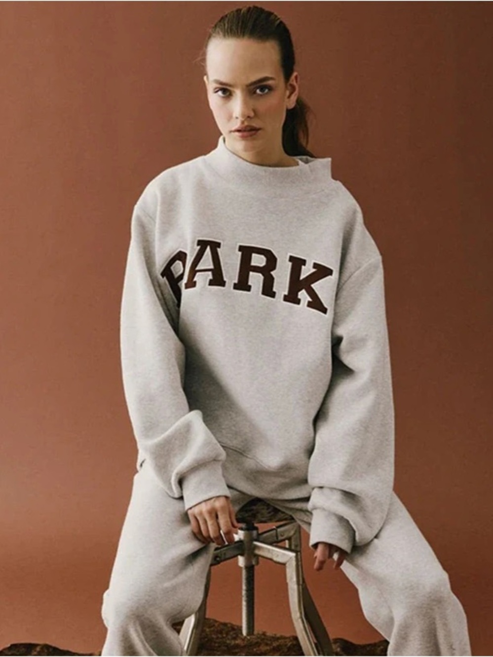 Parke Texas Varsity Mockneck Sweatshirt